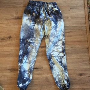 Talentless, blue tie dye sweat pants